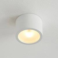 Arcchio downlight Nieva, G9, white, round, 10cm, metal