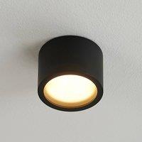 Arcchio downlight Nieva, GX53, black, round, 10cm, metal