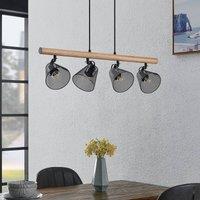 Lindby Kirill hanging light, four-bulb