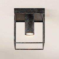 Lindby Disabio ceiling lamp made of metal, rust