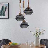 Lindby Rabia hanging light, 3-bulb, bundled