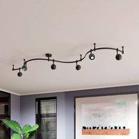 ELC Delila track lighting system, round, sand black