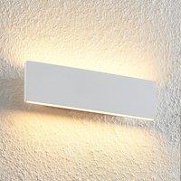 Lindby Ignazia LED wall light, 28 cm, white, metal, up/down