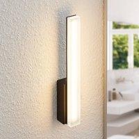 Lucande Lisana LED wall light, IP44, vertical