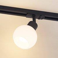 Lindby track spotlight Linaro, E14, black, 10 cm, 1-phase