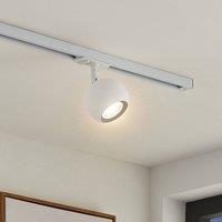 Lindby track spotlight Linaro, GU10, 9 cm, white, 1-phase