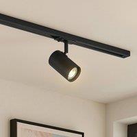 Lindby track spotlight Linaro, GU10, 6 cm, black, 1-phase