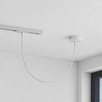 Lindby power supply Linaro, white, single-circuit track lighting system
