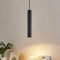 Lindby hanging light Linaro, 40 cm, black, 1-phase, GU10