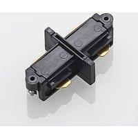Lindby longitudinal connector Linaro, black, single-circuit track lighting