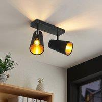 Lindby Zylindro ceiling light, two-bulb