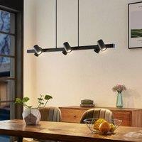 Lindby Savoli hanging light, long, black