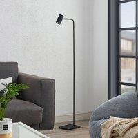 Lindby Sanad floor lamp, height 140 cm, black, metal, GU10