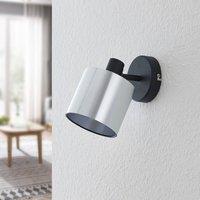 Lindby Joudy wall light cylinder brushed aluminium