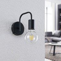 Lindby Erivana wall light with switch, black