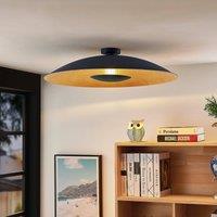 Lindby ceiling lamp Narisara, 80 cm, E27, black-gold