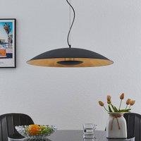 Lindby hanging light Narisara, 80 cm, E27, black-gold