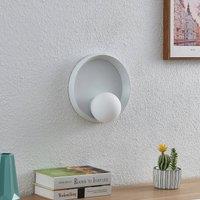 Lucande Andelina wall light round white