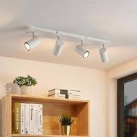 Lindby downlight Joffrey, 70 cm, white, 4-bulb, GU10