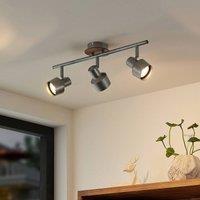 Lindby Sanem spotlight, three-bulb, long