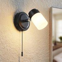 Lindby Alimari wall light, black