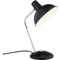Lindby Jamelia vintage table lamp, steel, black