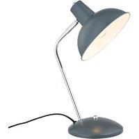 Lindby Jamelia vintage table lamp, steel, grey