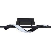Lindby Munja LED wall light, black, metal