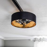 Arcchio Heleni ceiling lamp track black gold