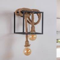 Lucande Vlados designer wall light, cage, 29 cm