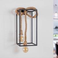 Lucande Vlados designer wall light, cage, 54 cm