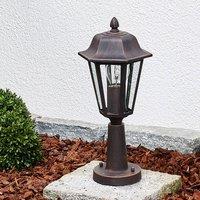 Lindby Lamina pillar light, 39 cm, lantern, metal, E27