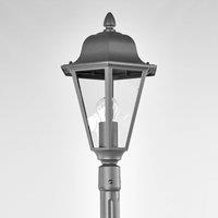 Lindby Edana lamp post, grey, aluminium, 211 cm