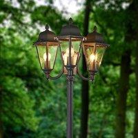 Lindby Edana outdoor lamp, 212cm, 3-bulb, anthracite, E27, IP44