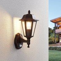 Lindby Noor outdoor wall light with a motion detector