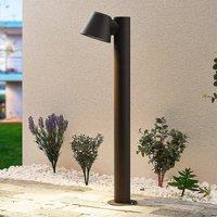 Lindby Ileyna bollard light, anthracite, metal, 70cm