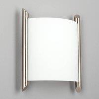 Lindby Filippa wall light, 20 cm, nickel, glass, E27