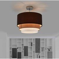 Lindby Fabric in three layers - the ceiling lamp Jayda