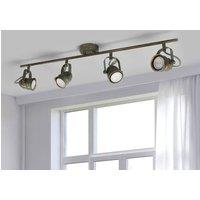 Lindby downlight Leonor, 4-bulb, green, metal, 78 cm