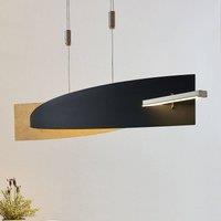 Lucande LED pendant light Marija, 101 cm, black, metal