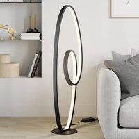Lucande LED floor lamp Bronwyn, 122cm, anthracite, aluminium