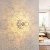 Lucande Alexaru wall light, honeycomb, white