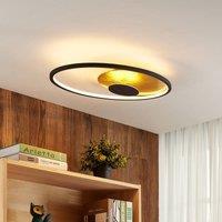 Lindby LED ceiling light Feival, 61 cm, rust/gold, dimmable