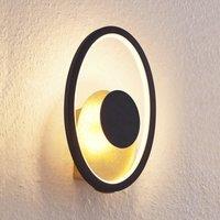 Lindby LED wall light Feival, 29 cm, rust/gold, metal