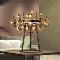 Lucande Glimmo LED table lamp black/brass