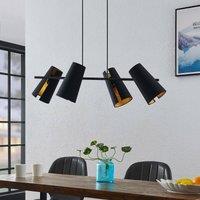 Lucande Kemoni hanging light, 4-bulb