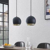 Lucande Sivanel hanging light, 2-bulb