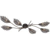 Lucande Nelian ceiling light with plant decor, G9