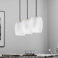 Lucande Taylan pendant light 3-bulb elongated