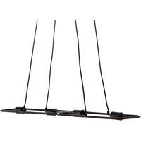 Lucande Tornike pendant light, 4-bulb, steel
